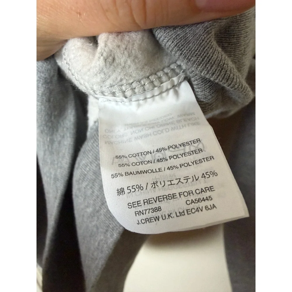 J. Crew Vintage Fleece Kings Point‎ NY 516 Sweatshirt Gray Mens XXLT Tall